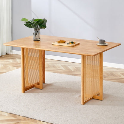 Chinese country retro solid wood dining table, simple modern imitation