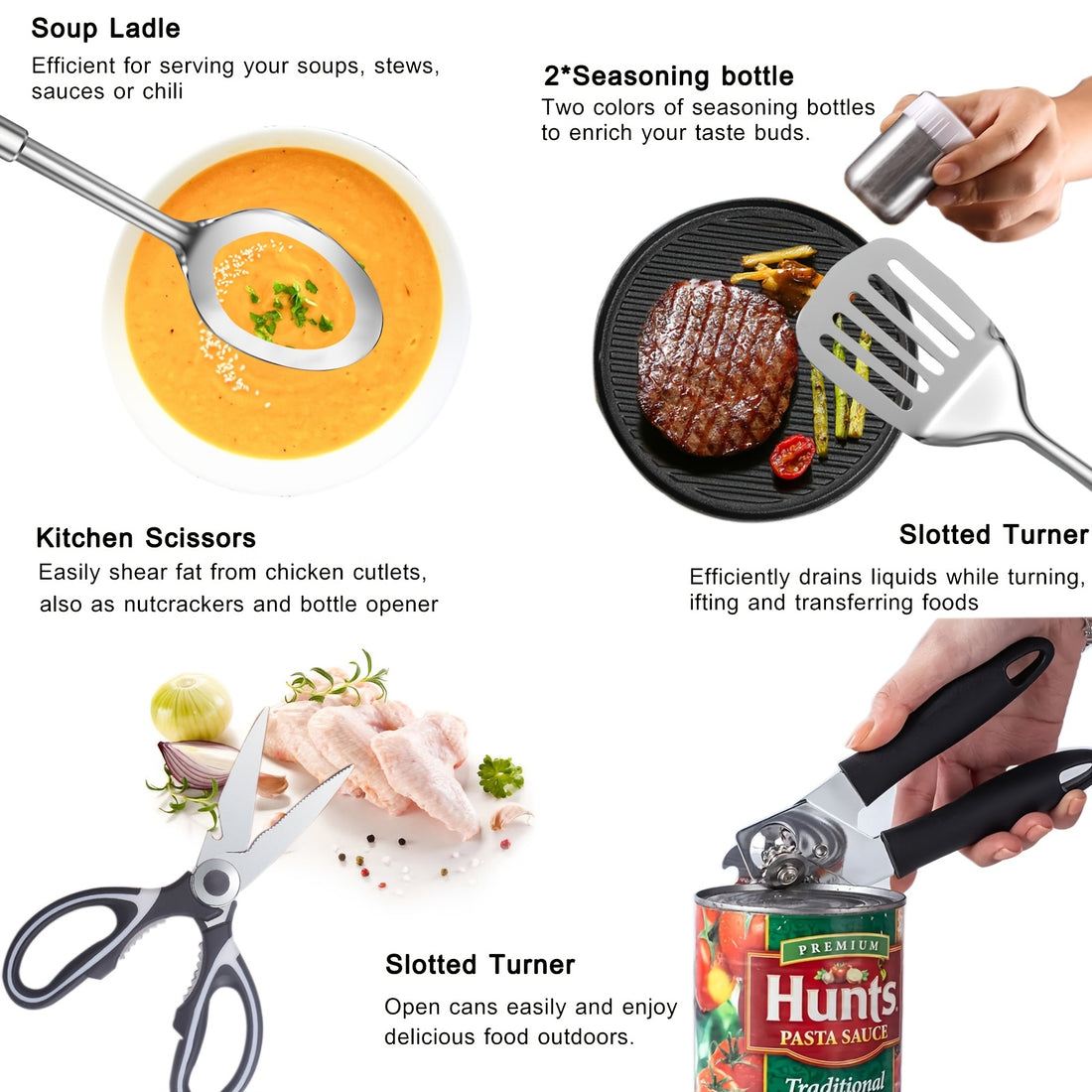Portable Camping Kitchen Utensil Set, 31pcs