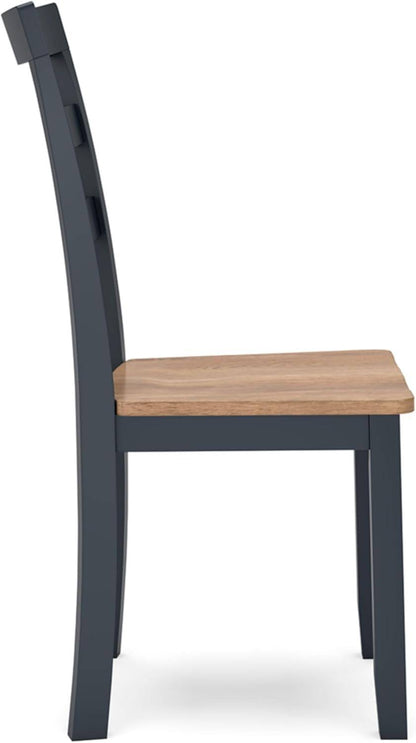Gesthaven Solid Wood Frame Dining Chair, Set of 2, White/Natural
