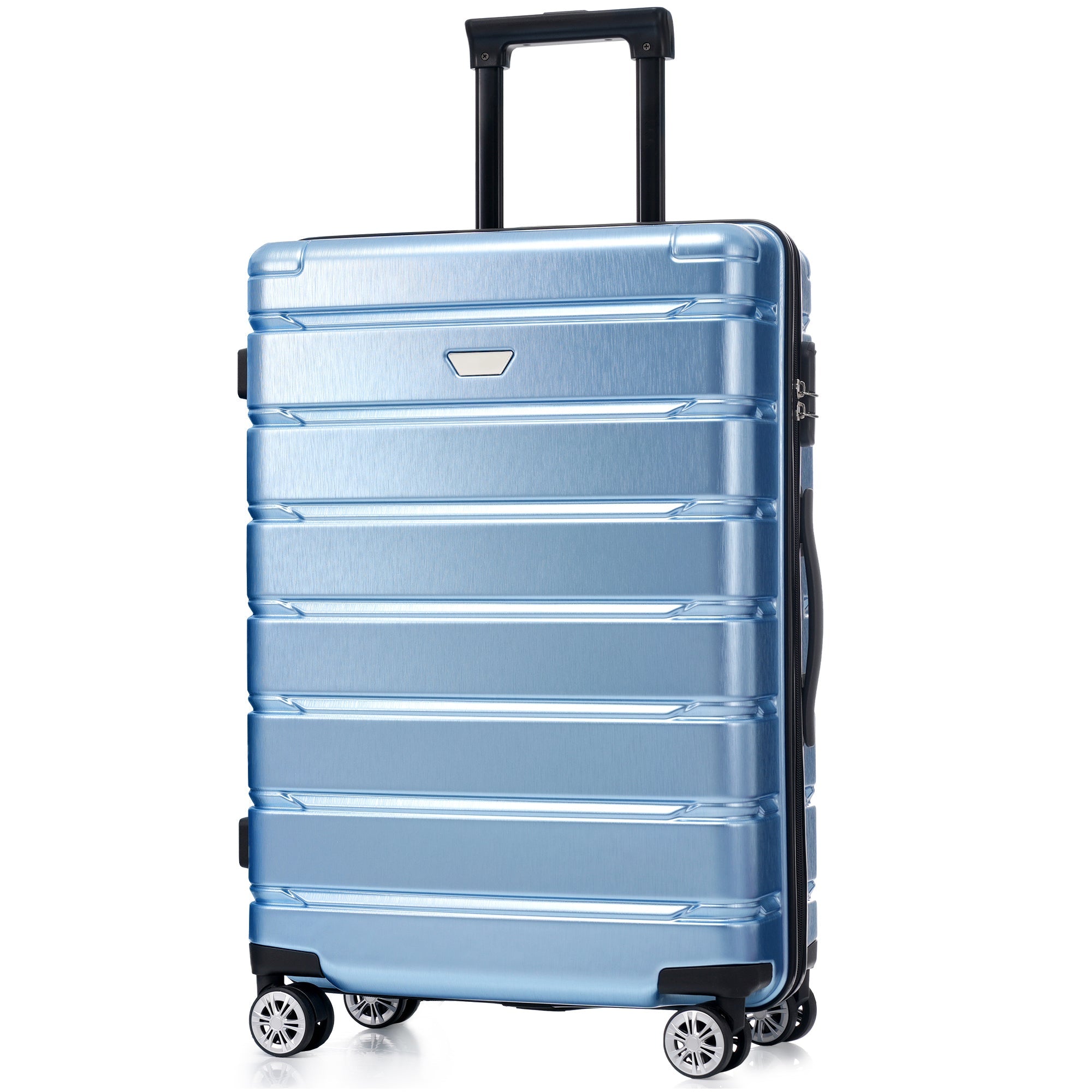 Hardshell Luggage Set 3 Piece, Durable ABS+PC Travel Suitcase with