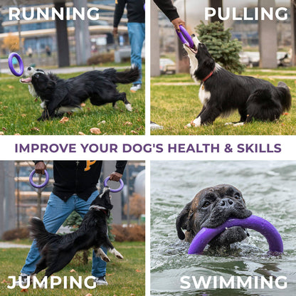 Puller Outdoor Dog Ring Toys   Dog Fetch Toy &amp; Tug of War Dog Toy for