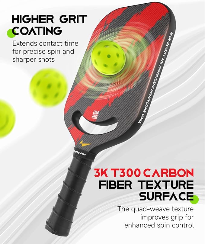 Warping Point Ascent Pickleball Paddle Aerothroat 13mm