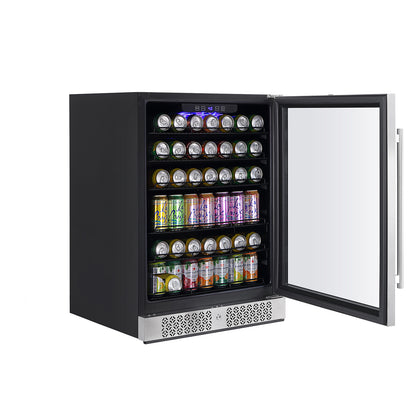 Empava BR02S 24 Inch Freestanding &amp; Built-in Beverage Fridge