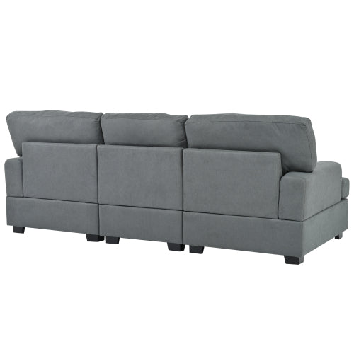 Three Seat Sofa &amp; Removable Back and Seat Cushion &amp; 4 Pillows