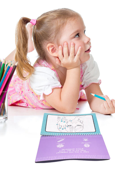 Zunammy Themed Water Drawing Book with Refillable Water Pen