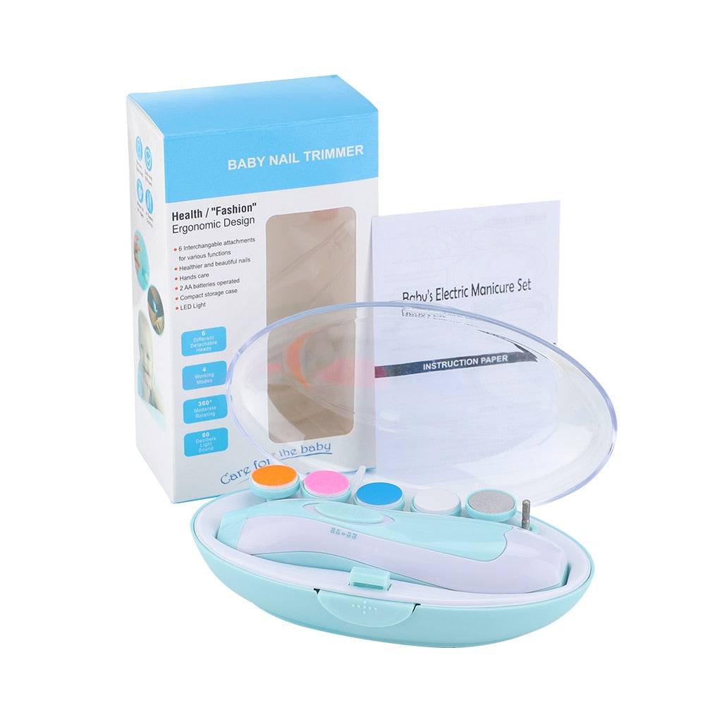 Electric Baby Nail Trimmer Kids Scissors Infant Nail Care Safe Nail