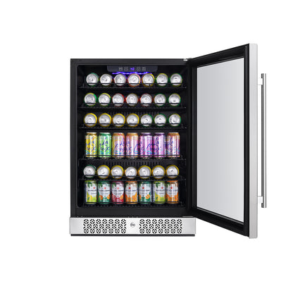 Empava BR02S 24 Inch Freestanding &amp; Built-in Beverage Fridge