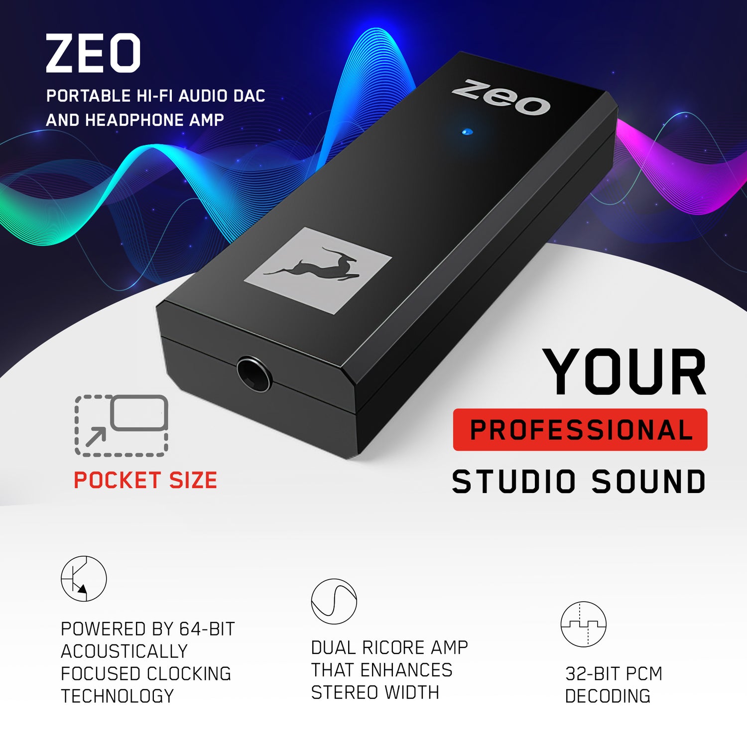 Antelope Audio - ZEO | Portable Hi-Fi DAC and Headphone AMP