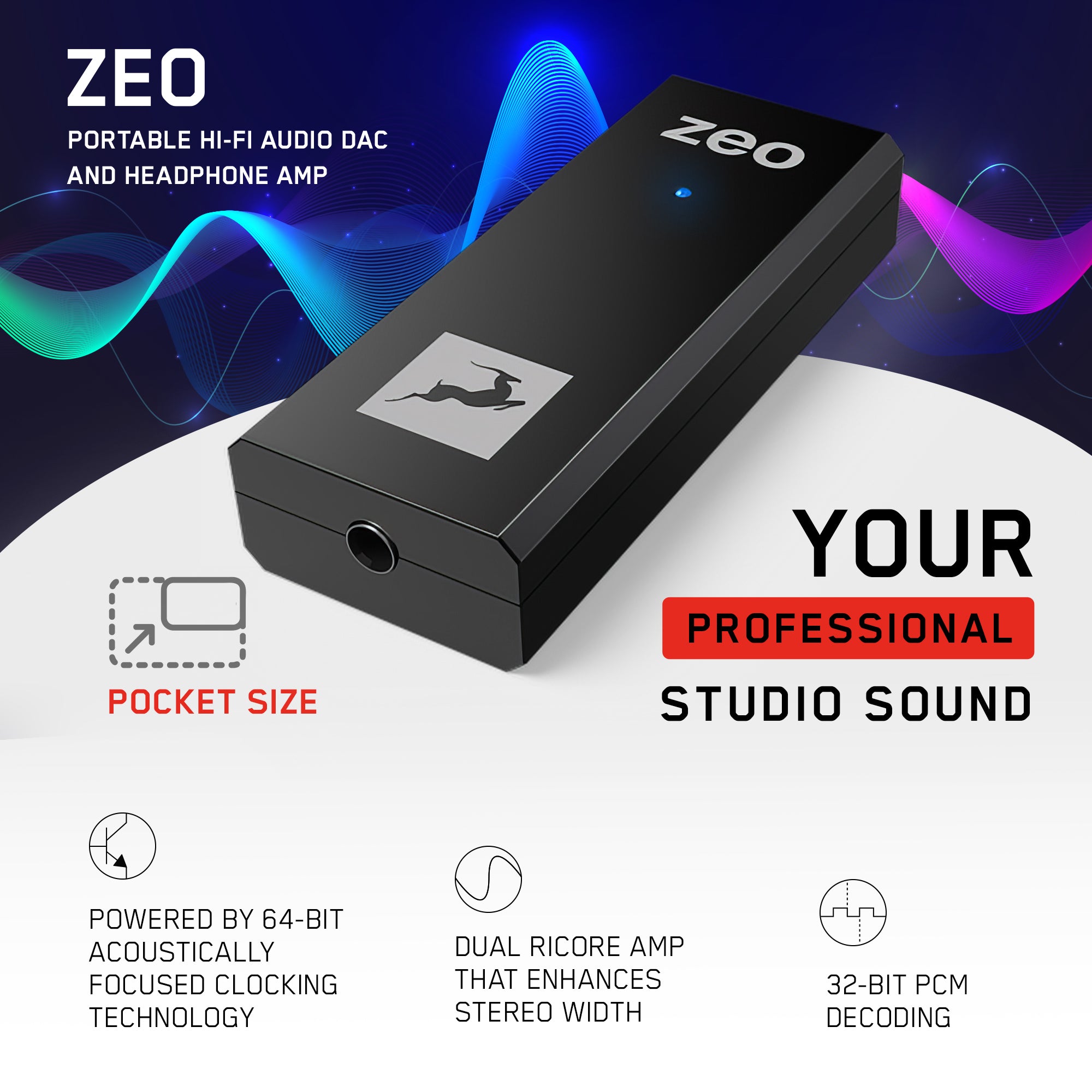 Antelope Audio - ZEO | Portable Hi-Fi DAC and Headphone AMP