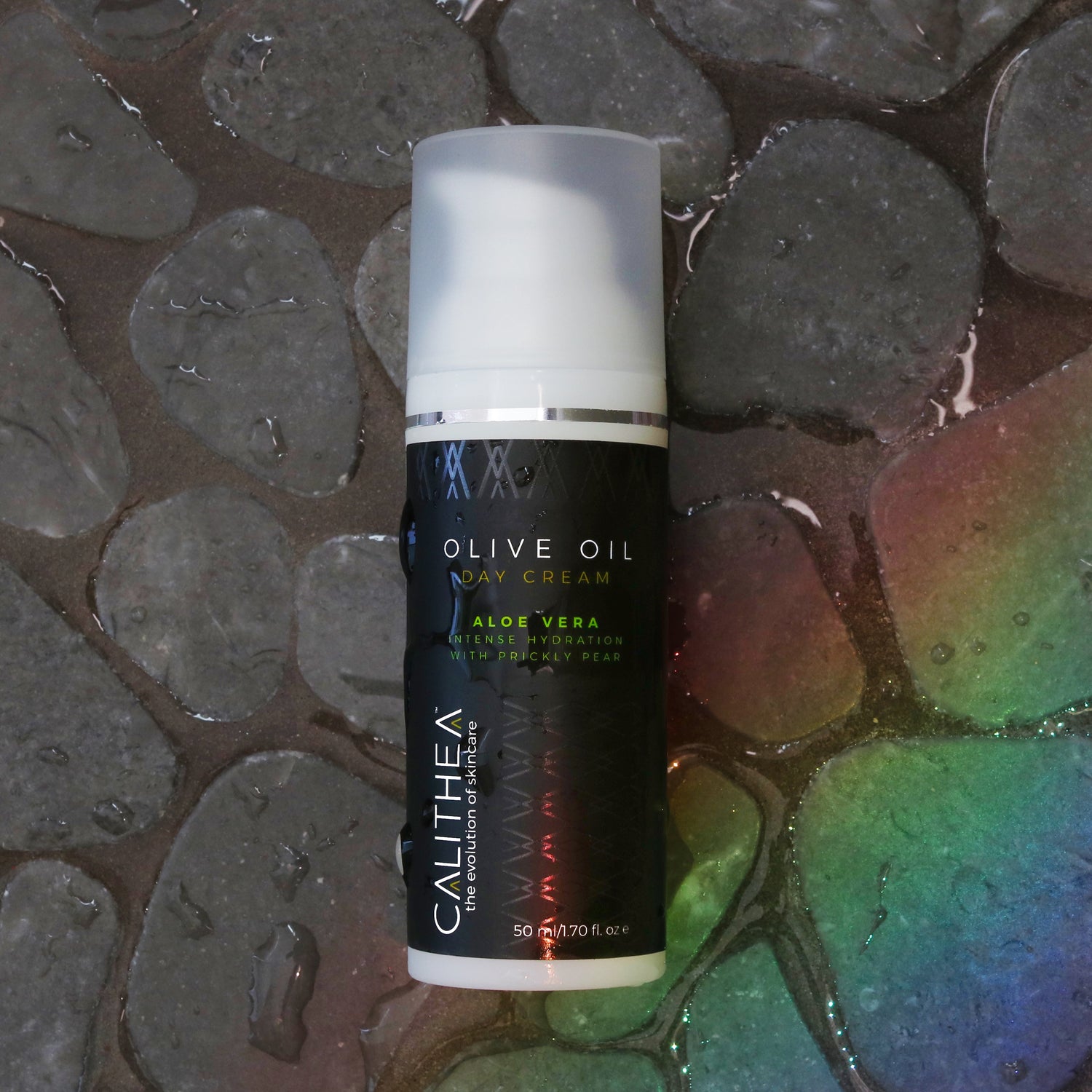 Natural, Organic Olive Oil Day Cream w/Aloe Vera &amp; Prickly Pear