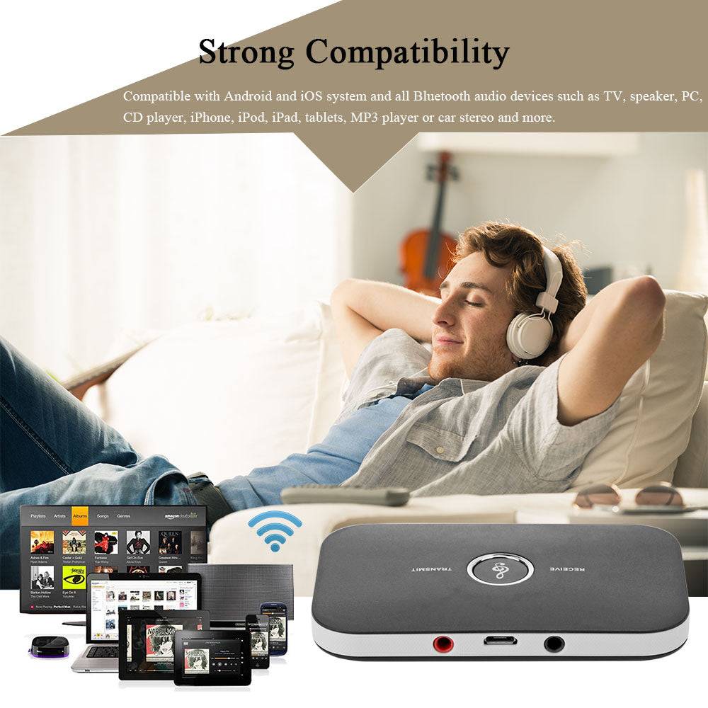 2 in 1 Bluetooth 4.1 Audio Transmitter &amp; Receiver
