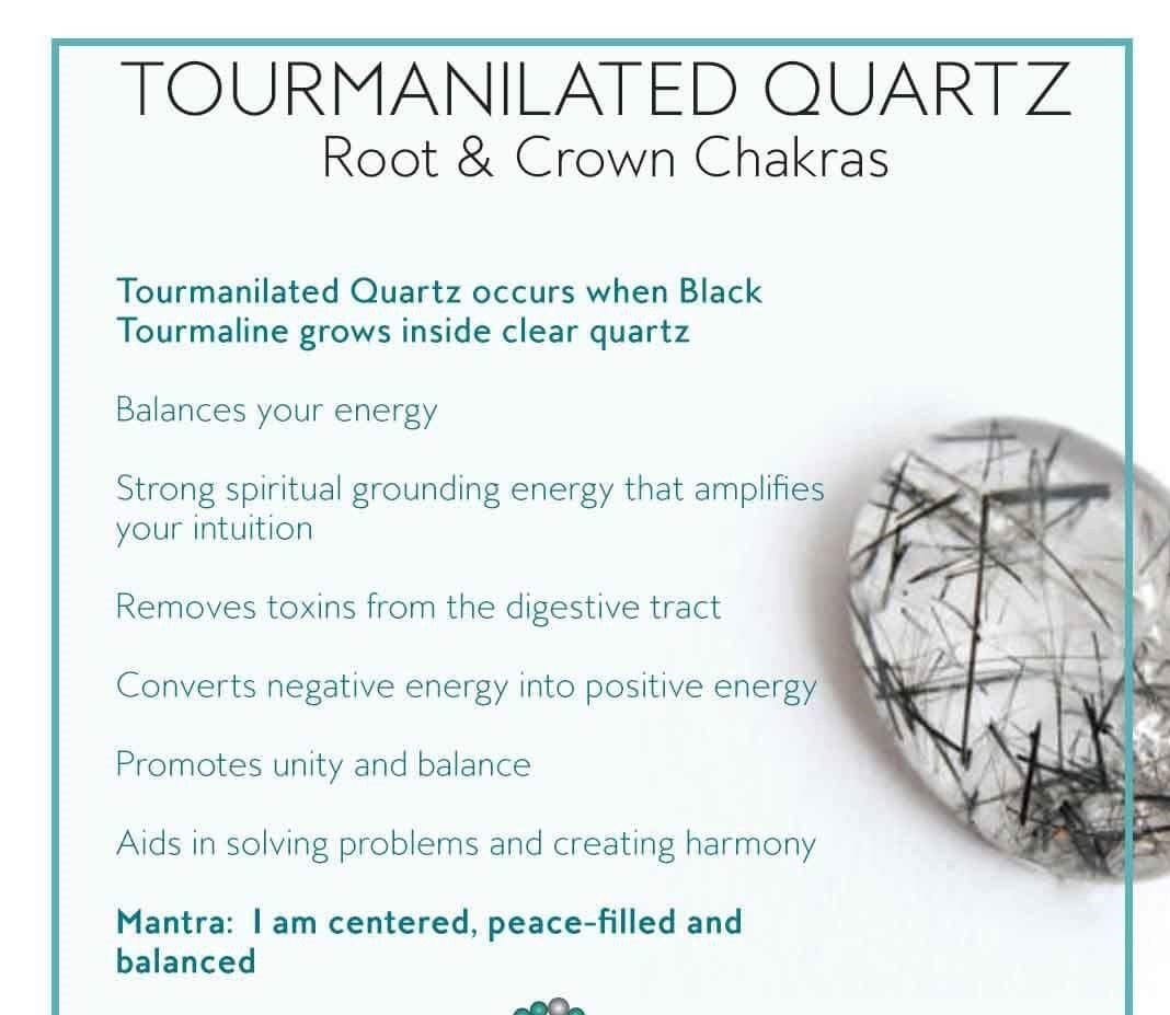 Black Tourmaline Quartz Stretch Bracelet! Natural Crystals &amp; Handmade!