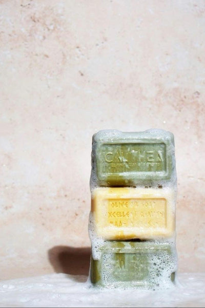 CALITHEA  3 Pack 100% Natural, Organic Olive Oil Soap with Argan