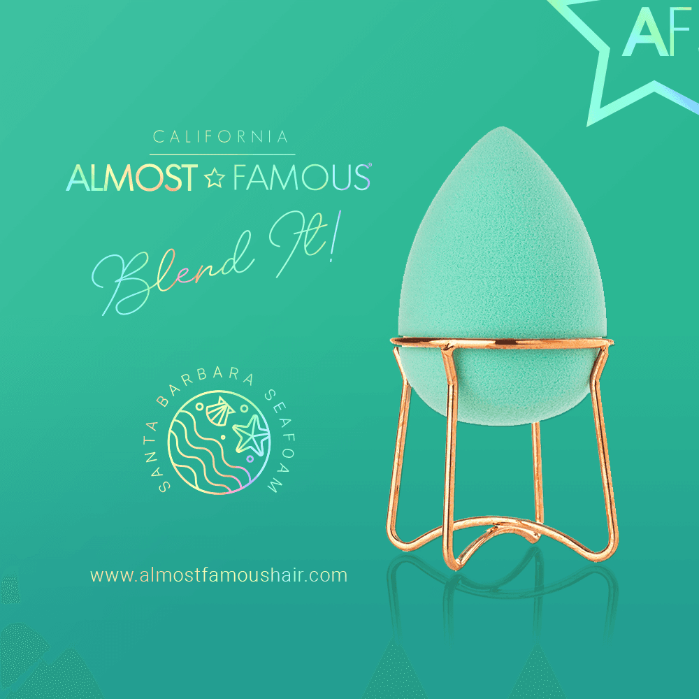 Almost Famous Makeup Blender w/ Rose Gold Stand