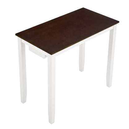 Bar Table and Chairs Set, 3 Piece Dining Table Set, Industrial