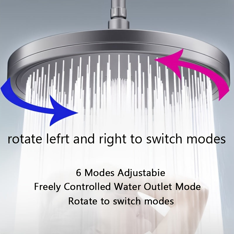 1pc Premium High-pressure Shower Head - Top Spray, Wide Coverage, Lotus Design - Durable, Pressurized, Single-head for a Luxurious Bath Experience - Perfect Household Bathroom Accessory