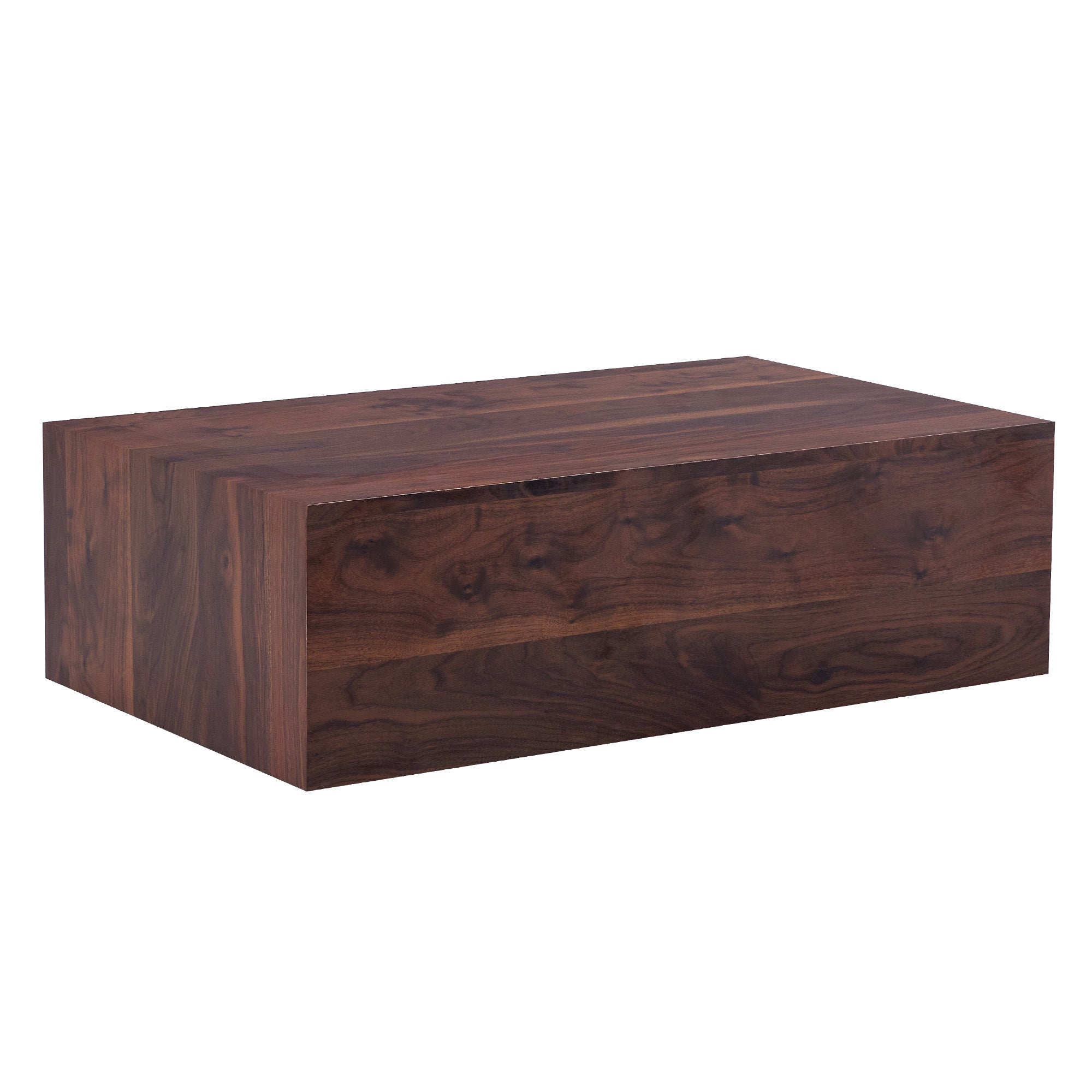 39.3*23.6*12 Inch Walnut Wood Grain MDF Coffee Table - Luxurious