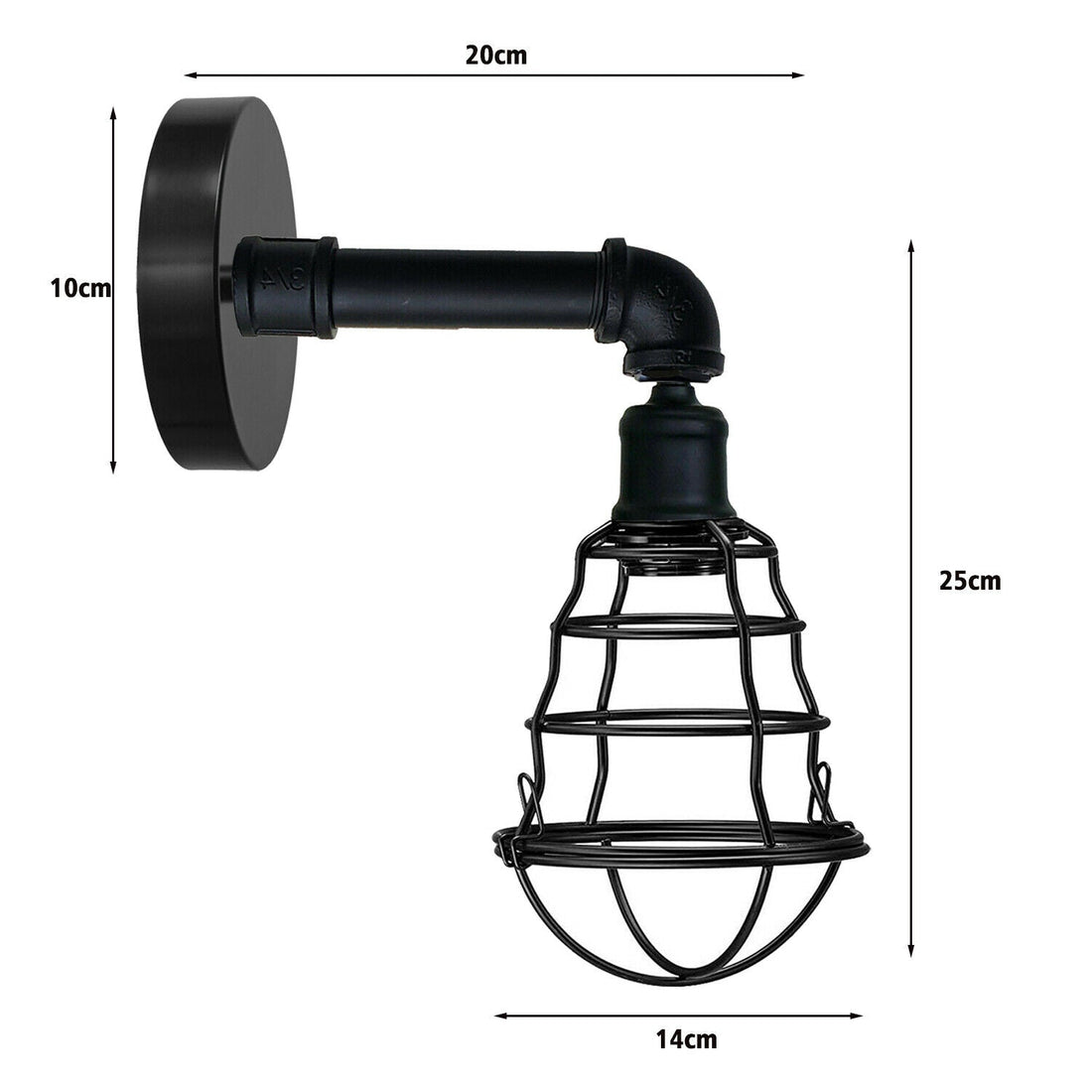 Modern Retro industrial Water pipe Wall light vintage indoor fixture
