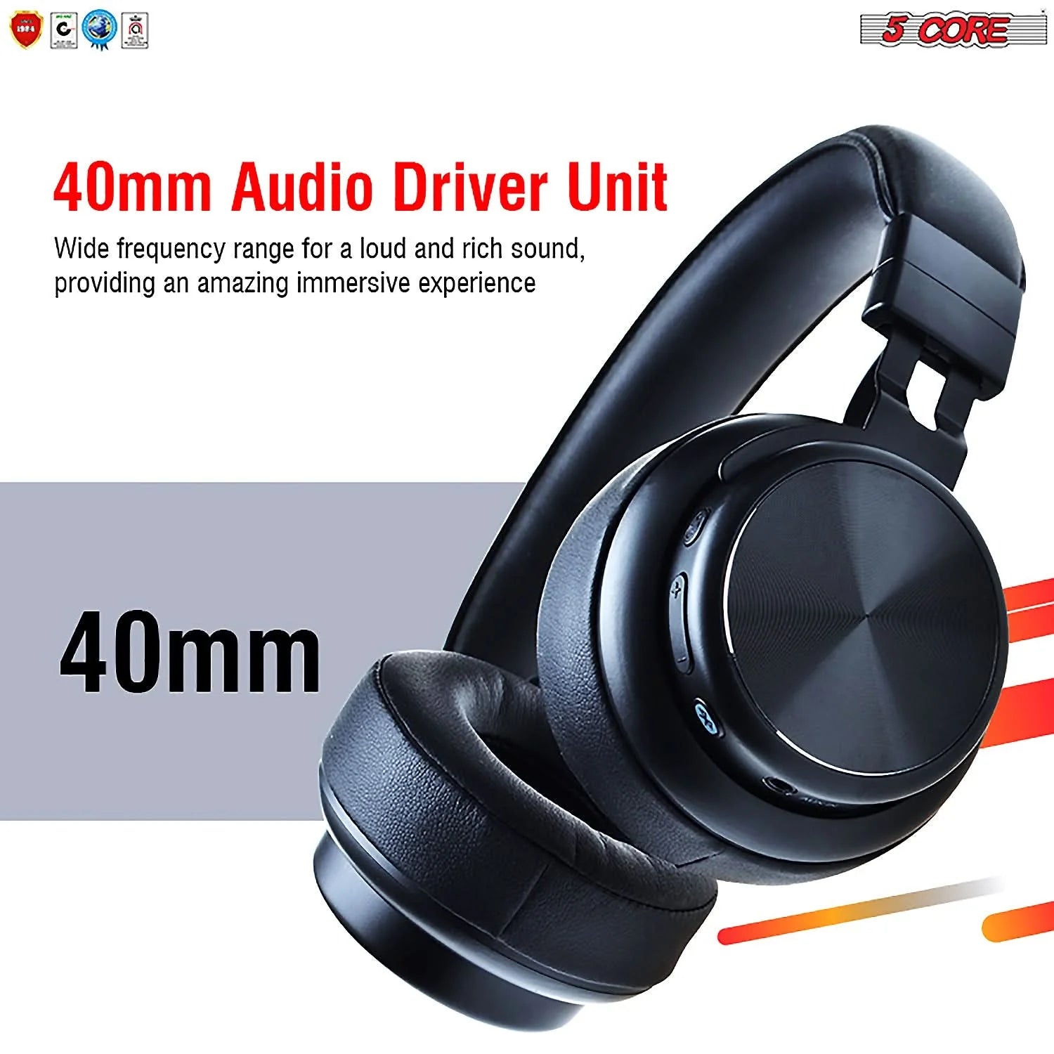 5Core Bluetooth Headphones Wireless Noise Cancelling Audifonos