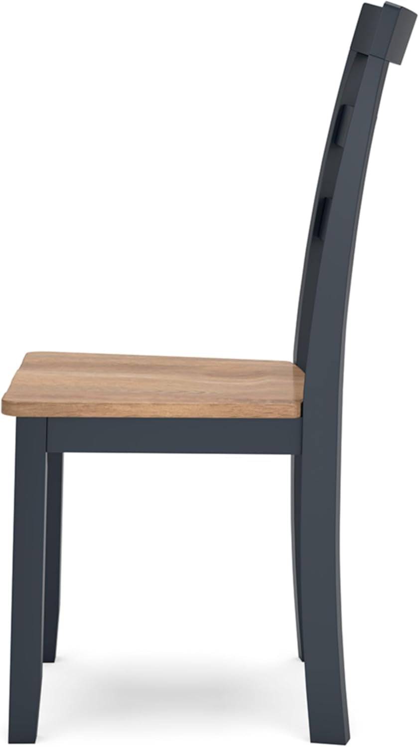 Gesthaven Solid Wood Frame Dining Chair, Set of 2, White/Natural
