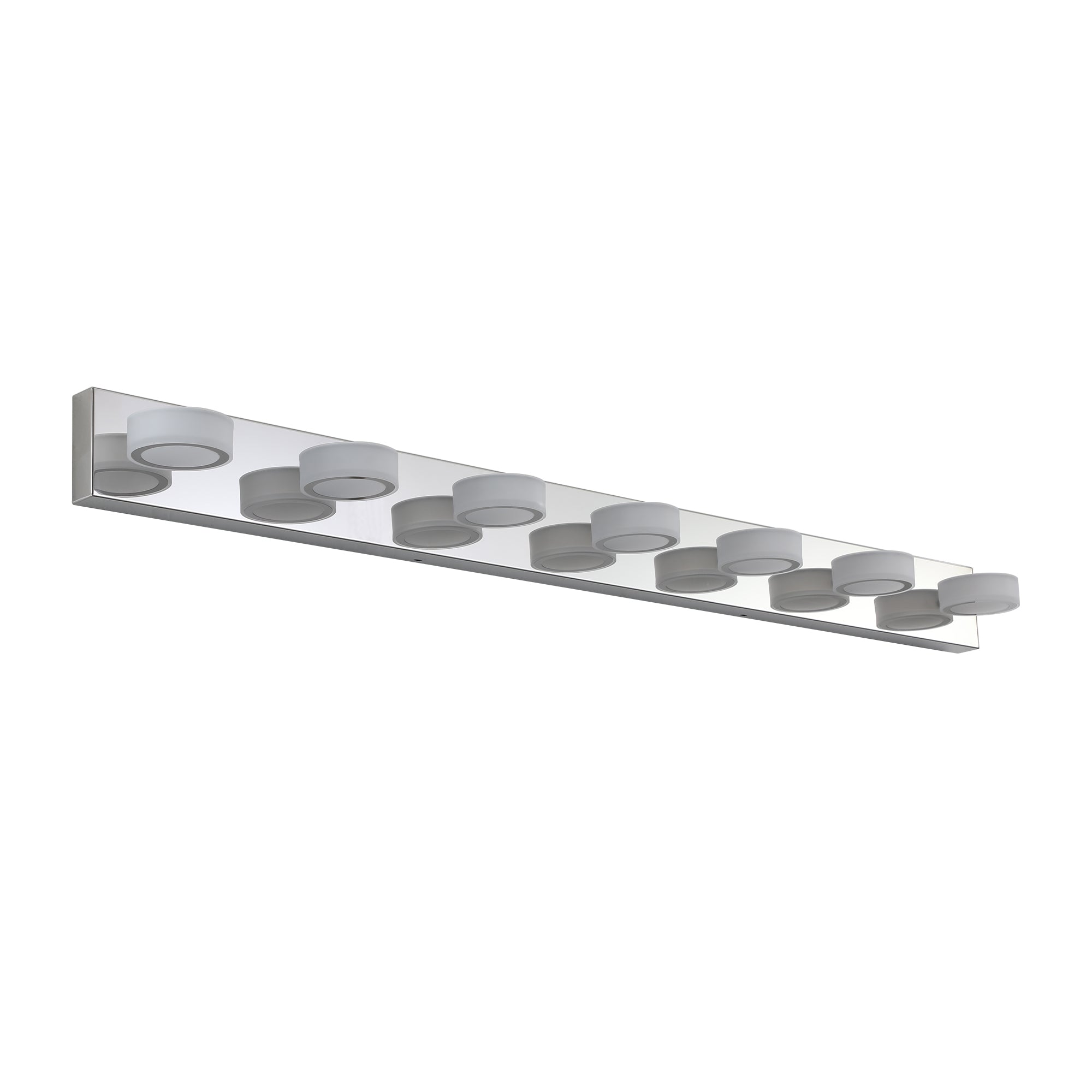 Modern 7-Light LED Vanity Light Fixture - Chrome Finish with Acrylic