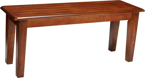 Berringer 17.5 Inch Rustic Traditional Dining Bench, Brown