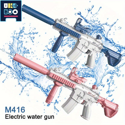 [Halloween] Summer Outdoor Toy Gun, Electric Automatic High Speed Water Gun, Swimming Pool Summer Toys, As Halloween, Chrismas Gift