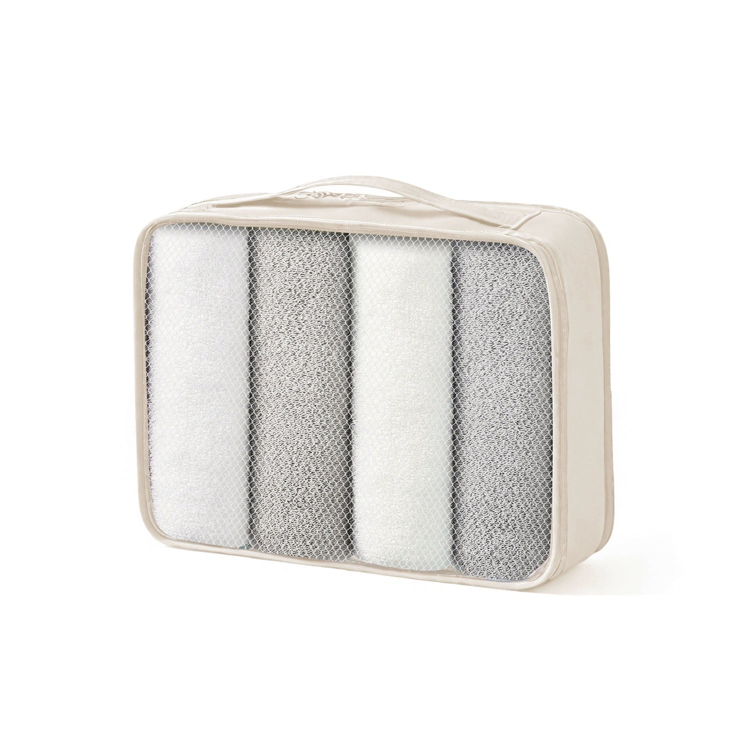 Hardshell ABS Luggage Set, 24-Inch Checked Suitcase with Spinner