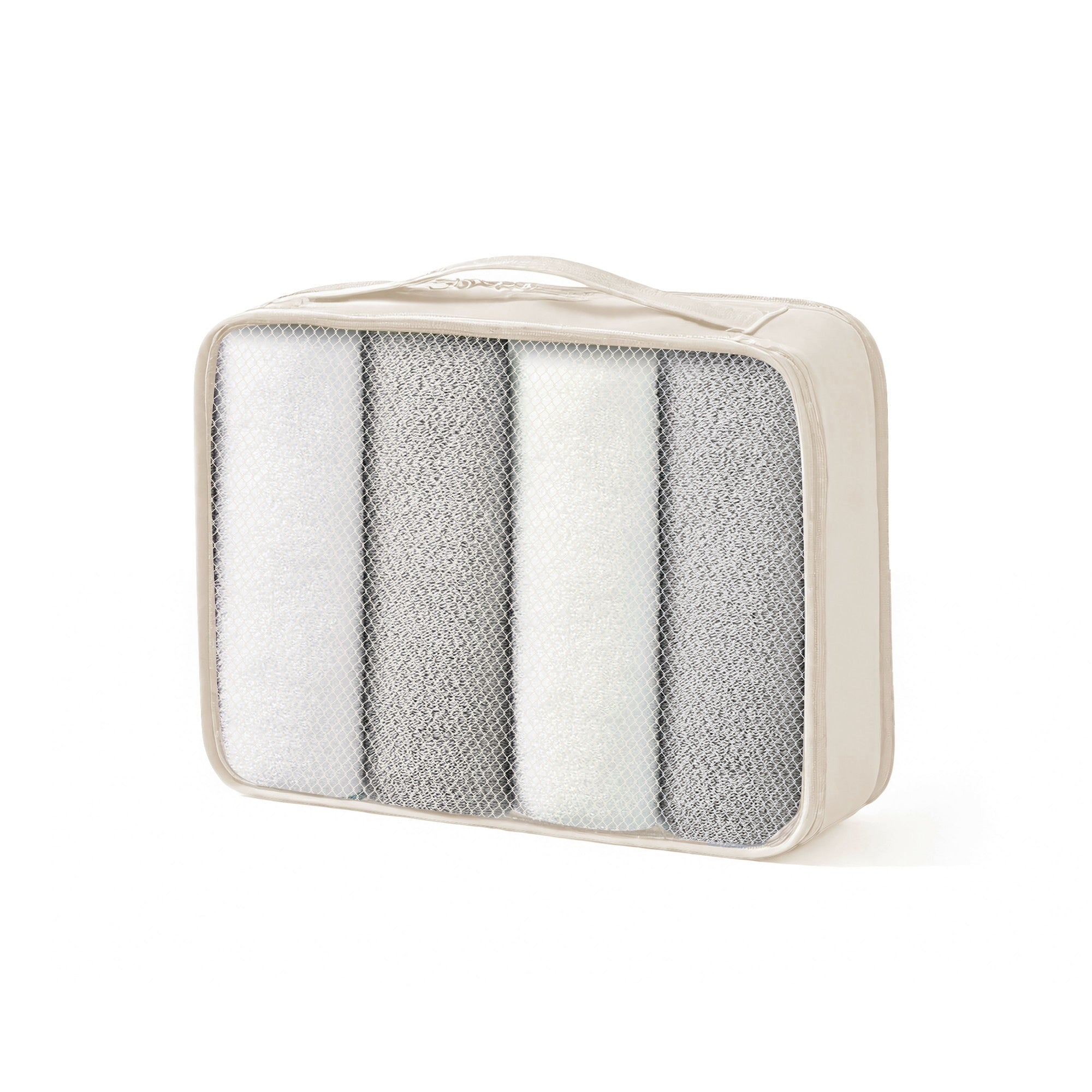 Hardshell ABS Luggage Set, 24-Inch Checked Suitcase with Spinner