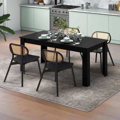 Dining Table for 6, Wood Rectangular Table, 63&quot; L X 31.5&quot; W X 30&quot; H