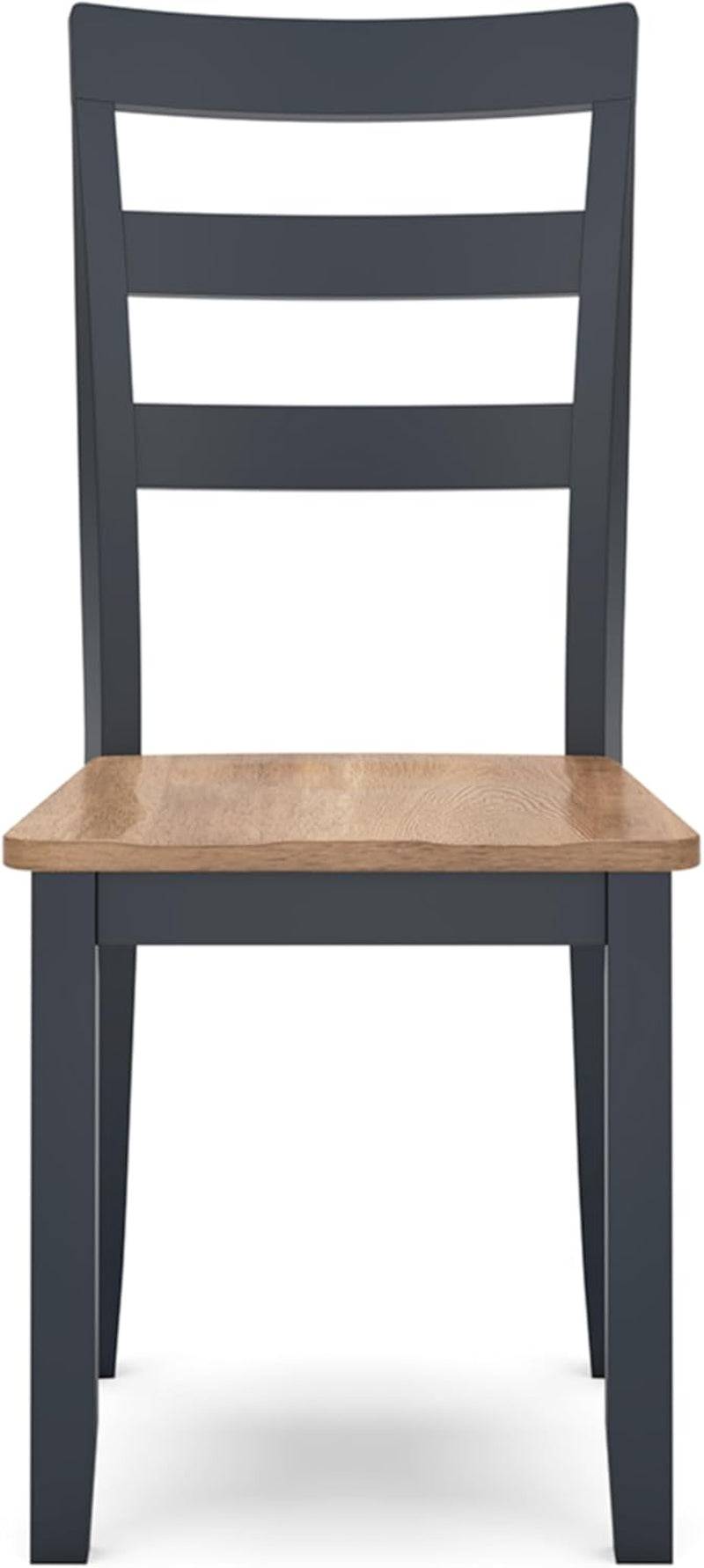 Gesthaven Solid Wood Frame Dining Chair, Set of 2, White/Natural