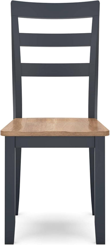 Gesthaven Solid Wood Frame Dining Chair, Set of 2, White/Natural