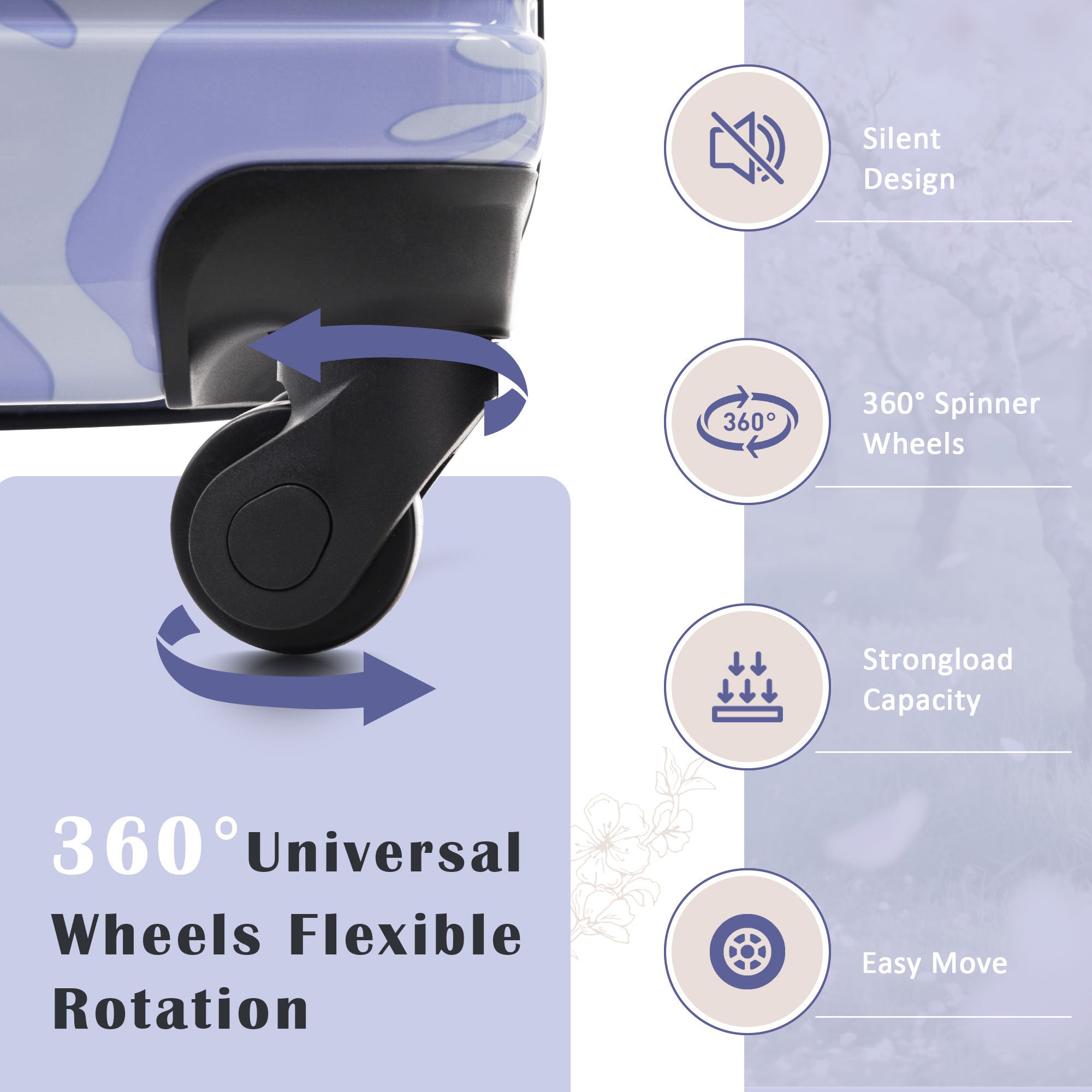 Hardshell Luggage Sets 3 pcs Spinner Suitcase with TSA Lock
