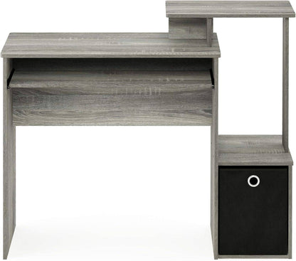 Econ Multipurpose Home Office Computer Writing Desk, French Oak Grey