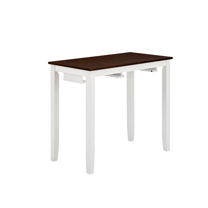 Bar Table and Chairs Set, 3 Piece Dining Table Set, Industrial