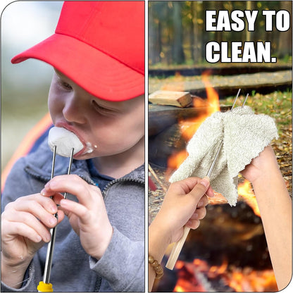 Extendable Stainless Steel Roasting Sticks 10 pcs
