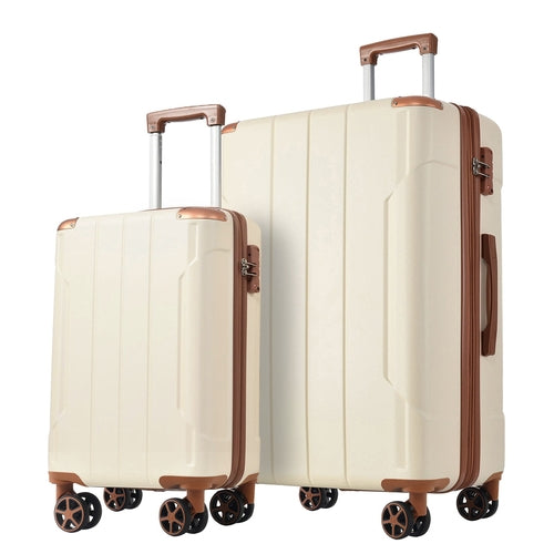 Hardshell ABS Luggage Sets 2 Piece Suitcase Set Expandable with TSA