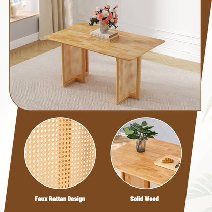 Chinese country retro solid wood dining table, simple modern imitation
