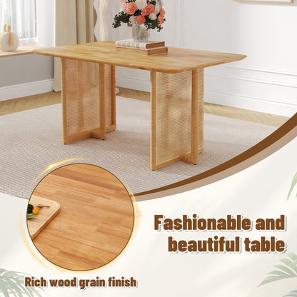 Chinese country retro solid wood dining table, simple modern imitation