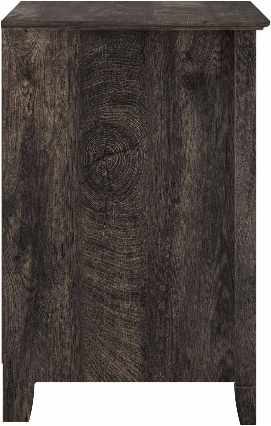 Bush Furniture Key West 2 Drawer Lateral File Cabinet in Dark Gray