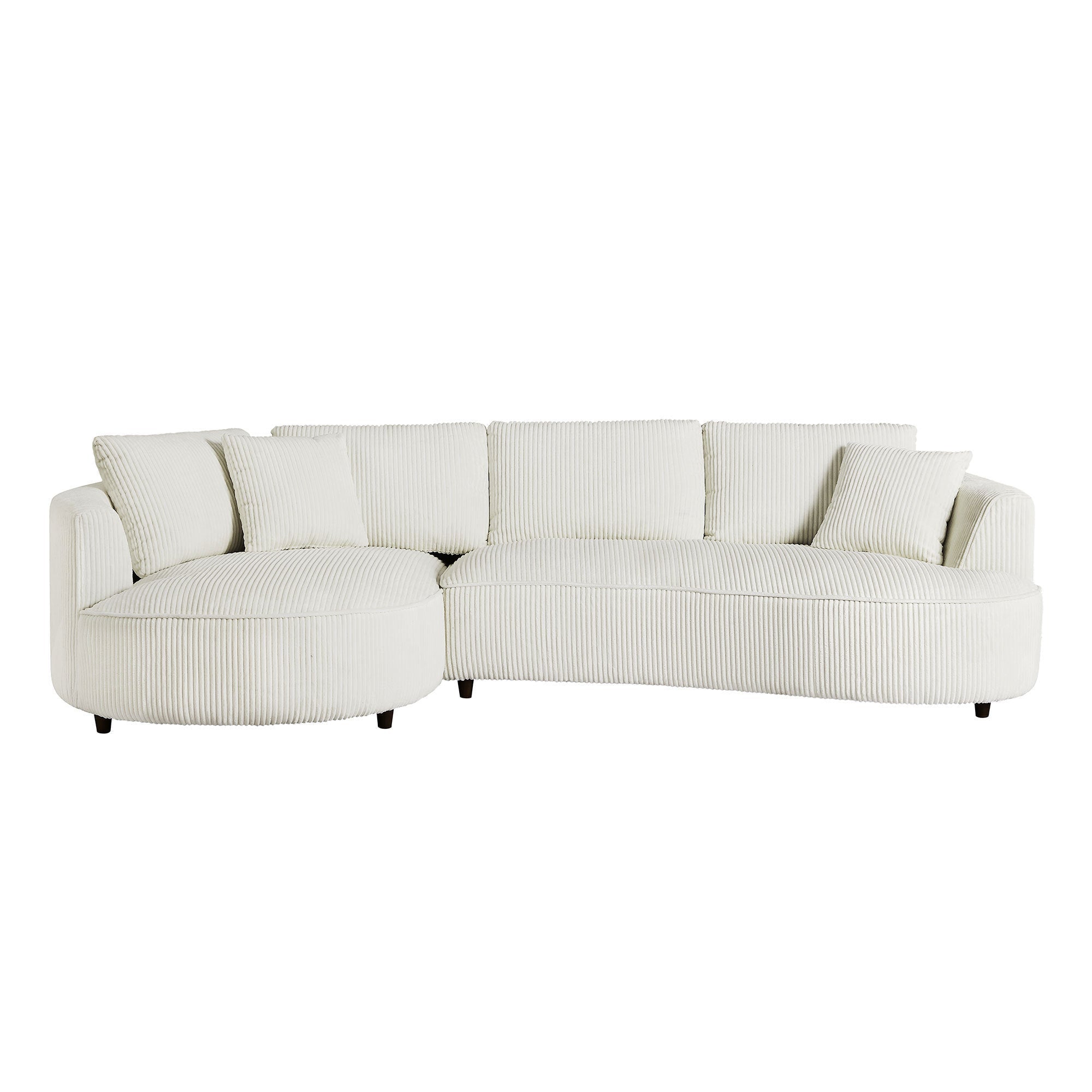 122.04 inch Oversized Sectional Sofa, Modern Couch with Chaise, Comfy