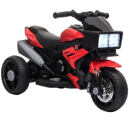 Red 6V Kids Electric Motorcycle Ride-On Dirt Bike Toy With Music Horn