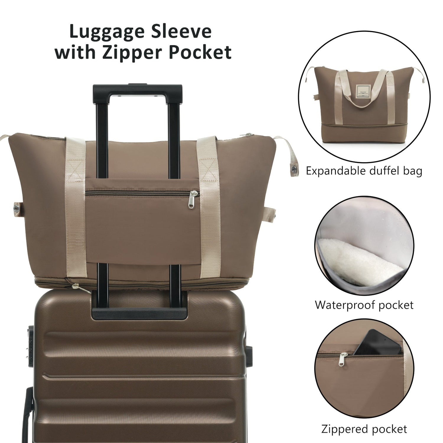 Hardshell ABS Luggage Set - Lightweight &amp; Durable Suitcases with Dual