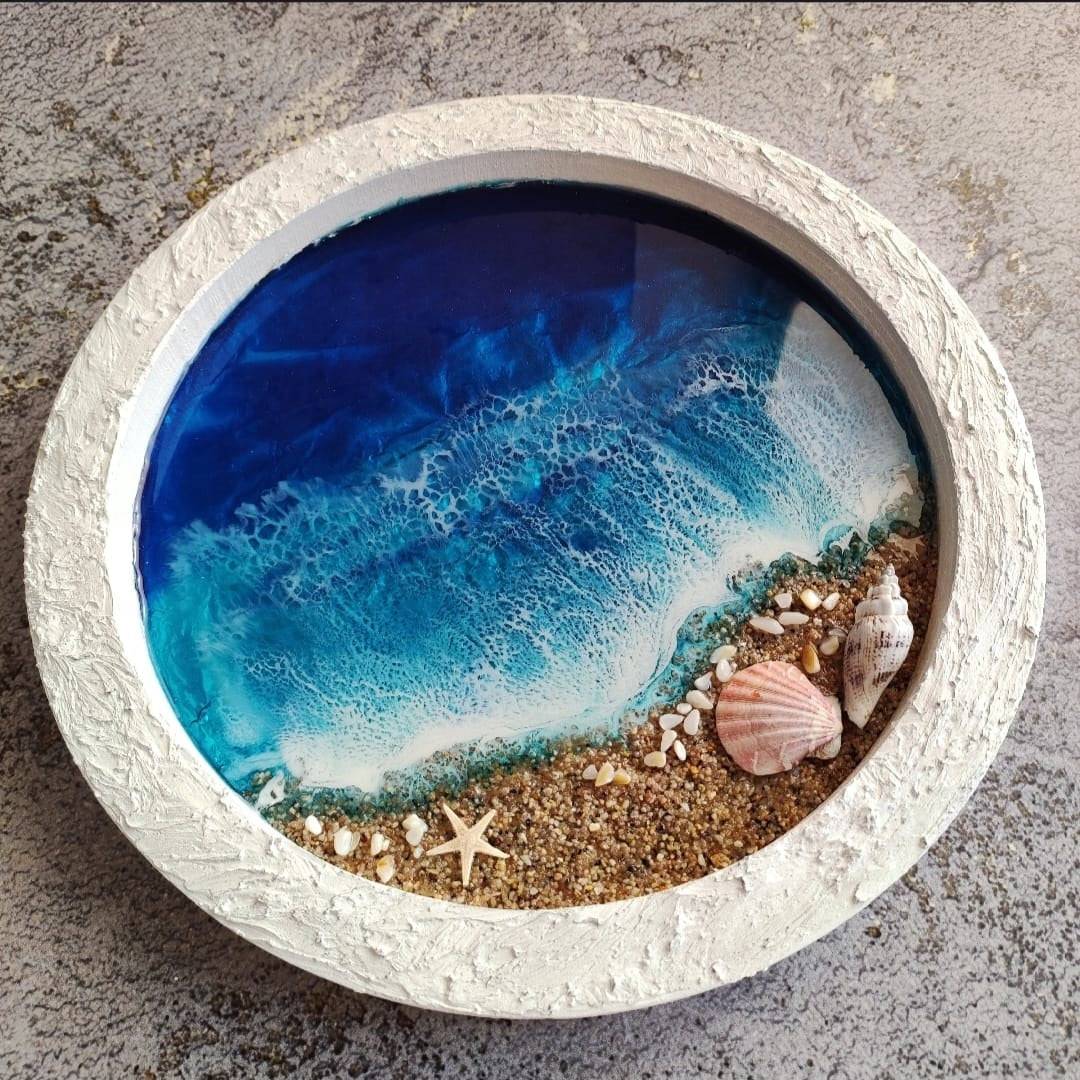 Ocean art 12 inch-Multicolor