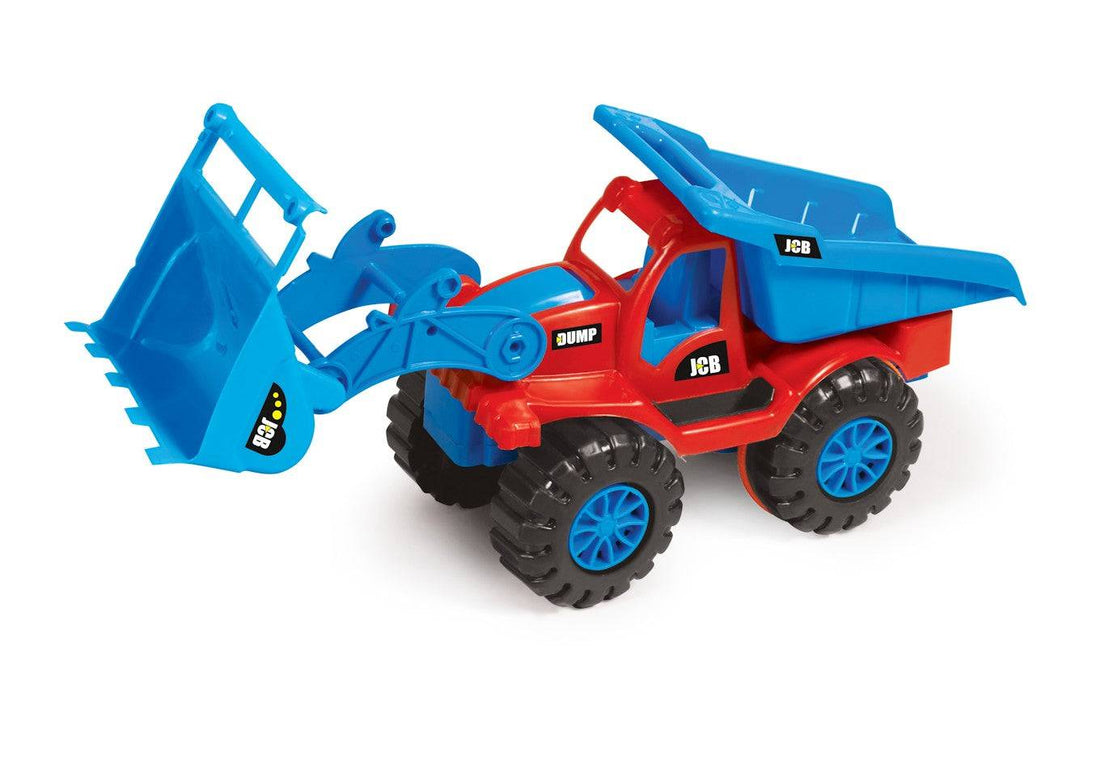 JCB Red and Blue Digger Dump Truck Toy