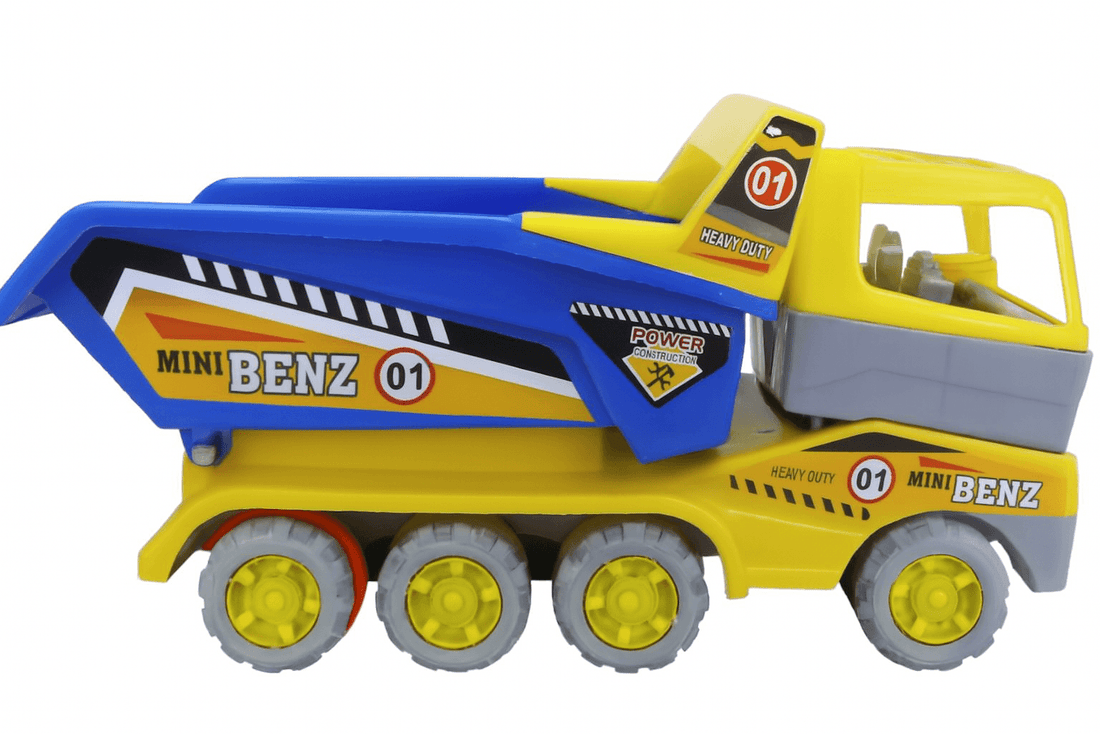 Mini Benz Yellow &amp; Blue Dump Truck Toy