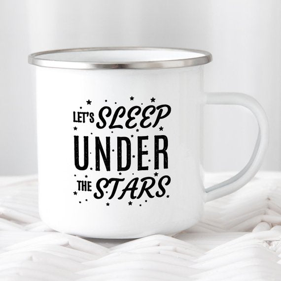 Camping Mug Enamel Mug Campfire Mug Let&