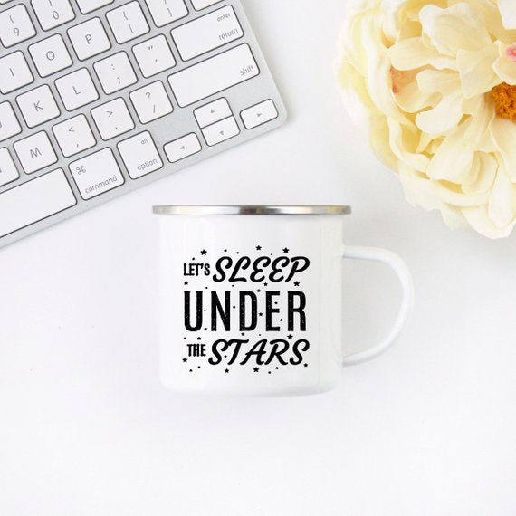 Camping Mug Enamel Mug Campfire Mug Let&