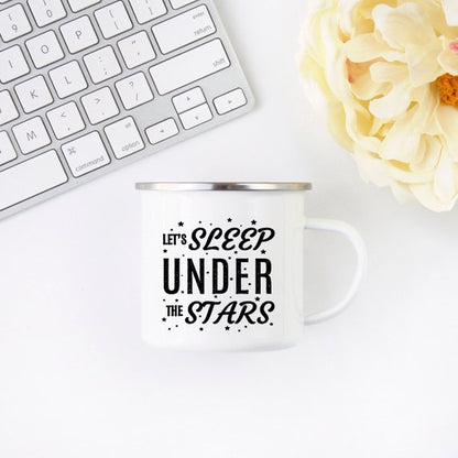 Camping Mug Enamel Mug Campfire Mug Let&