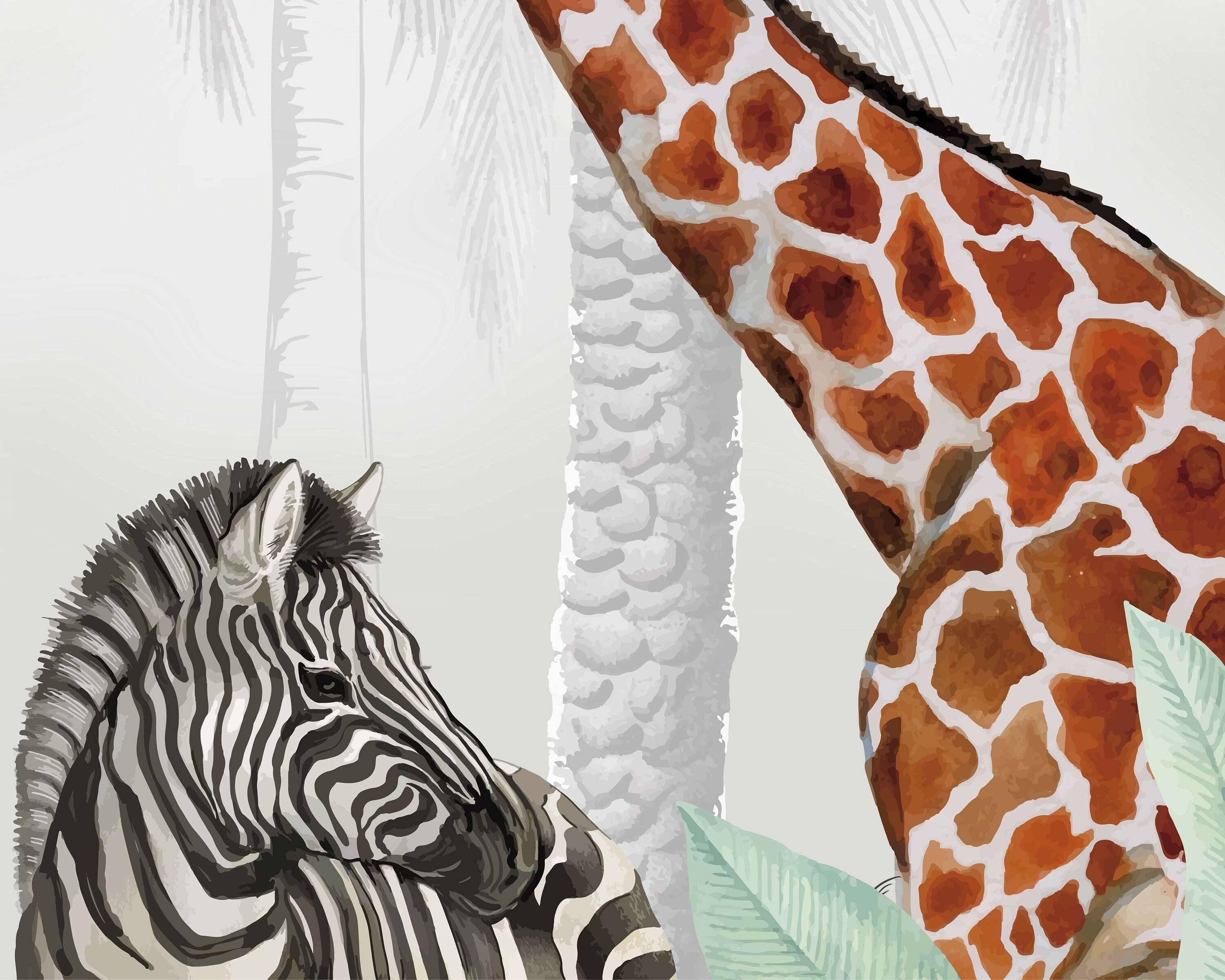 African Safari Mural